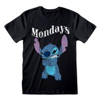 Lilo & Stitch T-Shirt Stitch Mondays Black Size S