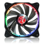 Raijintek AURAS 12 RGB PC-ventilator Zwart, RGB (b x h x d) 120 x 120 x 25 mm Incl. LED-verlichting - thumbnail