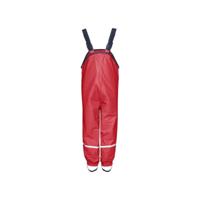 Playshoes regenbroek bretels fleece gevoerd Uni Rood-128