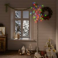 VidaXL Kerstboom wilg 200 meerkleurige led&apos;s binnen en buiten 2,2 m