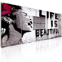 Schilderij - Banksy: Life is Beautiful