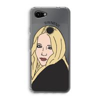 Mary Kate: Google Pixel 3a Transparant Hoesje