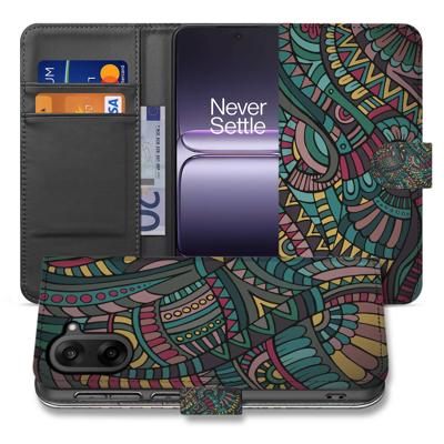 OnePlus Nord CE 5 | Book Case | & Portemonnee Hoesje met Aztec Design, 3 Pasjes