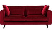 Goossens Bank Suite rood, stof, 3-zits, elegant chic