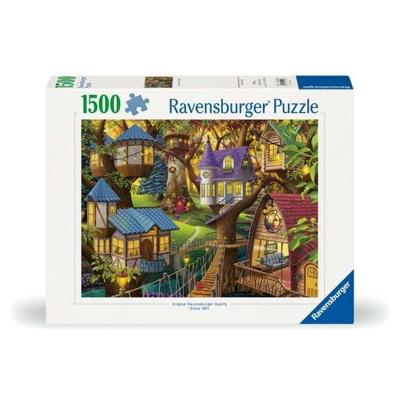 Puzzel van 1500 stukjes: Schemering in de boomtoppen