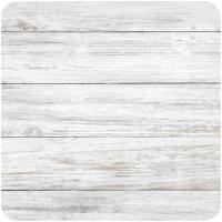 Houten planken look print onderzetters - 15x stuks - bierviltjes - karton - wit - voor glazen