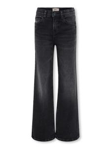 Kids ONLY winter jeansbroek meisjes - zwart - KogJuicy - wide leg fit
