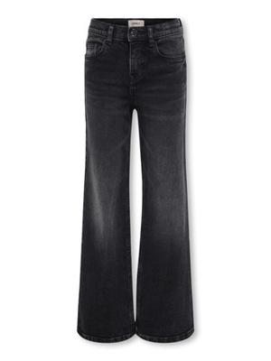 Kids ONLY winter jeansbroek meisjes - zwart - KogJuicy - wide leg fit