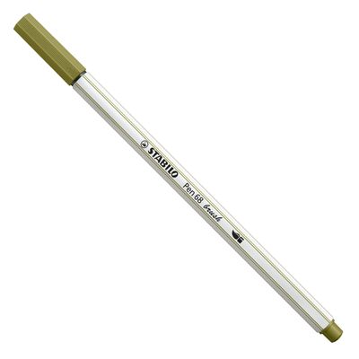 Stabilo pen 68 brush 37 modder groen
