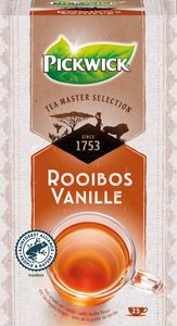 Pickwick Tea Master Selection, rooibos vanille, pak van 25 stuks