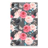 Lenovo Tab P11 | P11 Plus Siliconen Hoesje Butterfly Roses