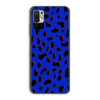 Blue Leopard: Xiaomi Redmi Note 10 5G Transparant Hoesje