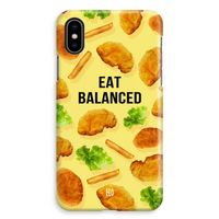 Eat Balanced: iPhone XS Max Volledig Geprint Hoesje
