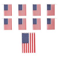 Land Amerika/USA vlaggetjes - 2x - slinger/vlaggenlijn - 4.50 meter - versiering