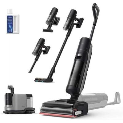DREAME H15 Mix 7-in-1 stofzuiger - AI robotarm - Drievoudige randreiniging - 23 kPa - Borstelreiniging met water van 100 °C