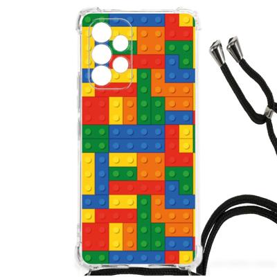 Samsung Galaxy A53 Doorzichtige Silicone Hoesje Blokken Samsung Galaxy A53 Doorzichtige Silicone Hoesje Blokken