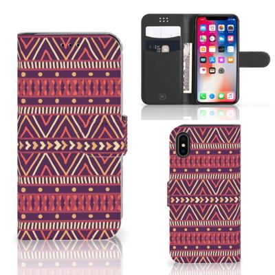 Apple iPhone X | Xs | Telefoon Hoesje | Aztec Paars