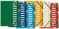 Exacompta voorordner Harmonika, 12 vakken, geassorteerde kleuren Exacompta voorordner Harmonika, 12 vakken, geassorteerde kleuren