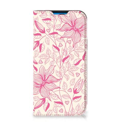 iPhone 14 Pro Smart Cover Pink Flowers iPhone 14 Pro Smart Cover Pink Flowers