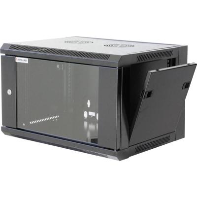 Intellinet 711715 19inch-wandkast (b x h x d) 570 x 370 x 450 mm 6 HE Zwart (RAL 9005)