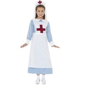 Ouderwets zuster kostuum voor meisjes 145-158 (10-12 jaar)  -