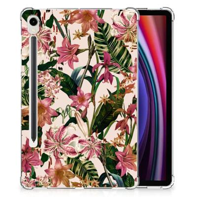Samsung Galaxy Tab S9 | Siliconen hoesje | Flowers