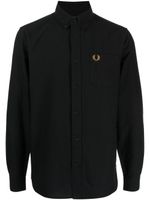 Fred Perry chemise en coton à logo brodé - Noir - thumbnail