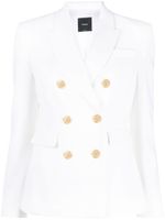 PINKO blazer croisé à revers crantés - Blanc