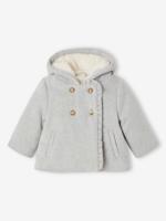 Wollen babyjas Een warme, knusse jas voor de winter! gemêleerd grijs Wollen babyjas Een warme, knusse jas voor de winter! gemêleerd grijs