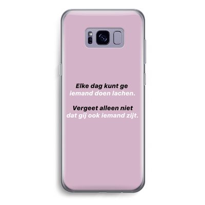 gij zijt ook iemand: Samsung Galaxy S8 Plus Transparant Hoesje
