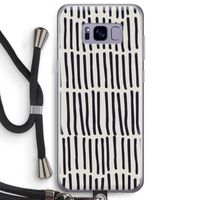 Moroccan stripes: Samsung Galaxy S8 Plus Transparant Hoesje met koord