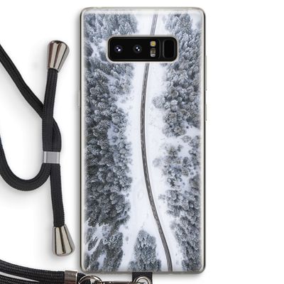 Snøfall: Samsung Galaxy Note 8 Transparant Hoesje met koord