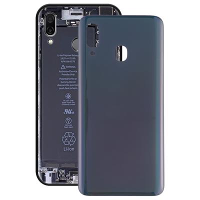 Batterij achtercover voor de Galaxy A20 SM-A205F/DS (zwart)