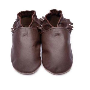 Inch Blue babyslofjes Moccasin chocolate Maat