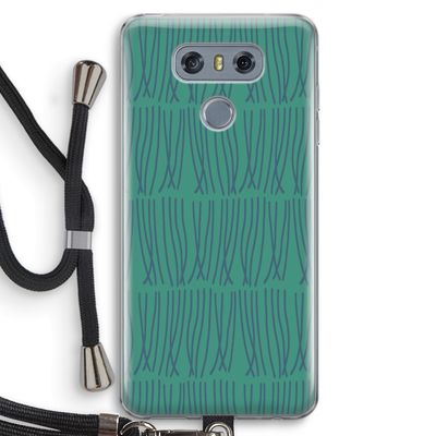 Swirls: LG G6 Transparant Hoesje met koord