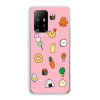 Happy bento friends: Oppo A94 5G Transparant Hoesje Happy bento friends: Oppo A94 5G Transparant Hoesje