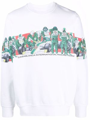 Casablanca sweat manches longues à imprimé graphique