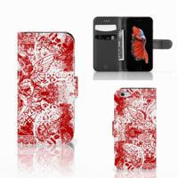 Telefoonhoesje met Naam Apple iPhone 6 | 6s Angel Skull Rood Telefoonhoesje met Naam Apple iPhone 6 | 6s Angel Skull Rood