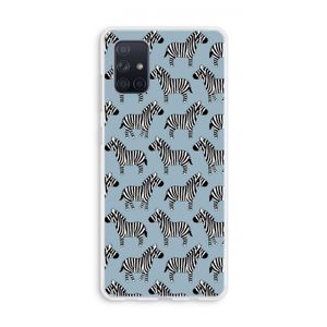 Zebra: Galaxy A71 Transparant Hoesje
