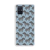 Zebra: Galaxy A71 Transparant Hoesje