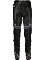 Philipp Plein pantalon skinny en cuir - Noir - thumbnail