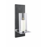 Finca Windlicht Wand 38cm | 13 cm x 38 cm | Grijs