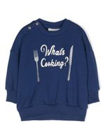 Mini Rodini sweat en coton biologique à imprimé - Bleu