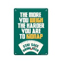 Tekstbord metaal - The more you weigh