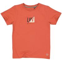 LEVV Jongens t-shirt - Kaleb - Oranje rood