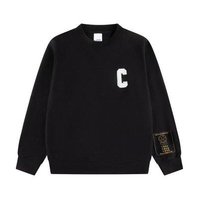 Johan Cruyff - JC Crewneck Sweater - Zwart Johan Cruyff - JC Crewneck Sweater - Zwart