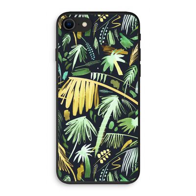 Tropical Palms Dark: iPhone SE 2020 Biologisch afbreekbaar hoesje