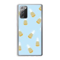Ananasjes: Samsung Galaxy Note 20 / Note 20 5G Transparant Hoesje