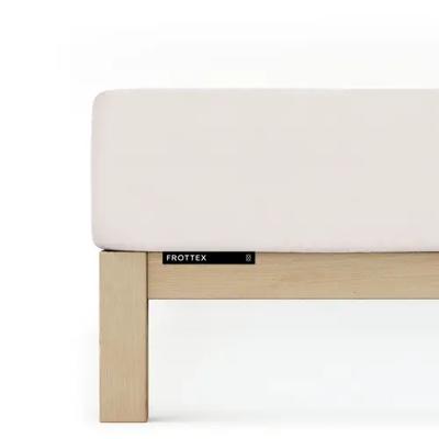 Schlafgut Schlafgut Badstof Hoeslaken S - 90x190 - 100x200 744 Sand Light