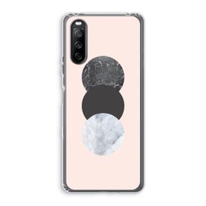 Marmeren cirkels: Sony Xperia 10 III Transparant Hoesje